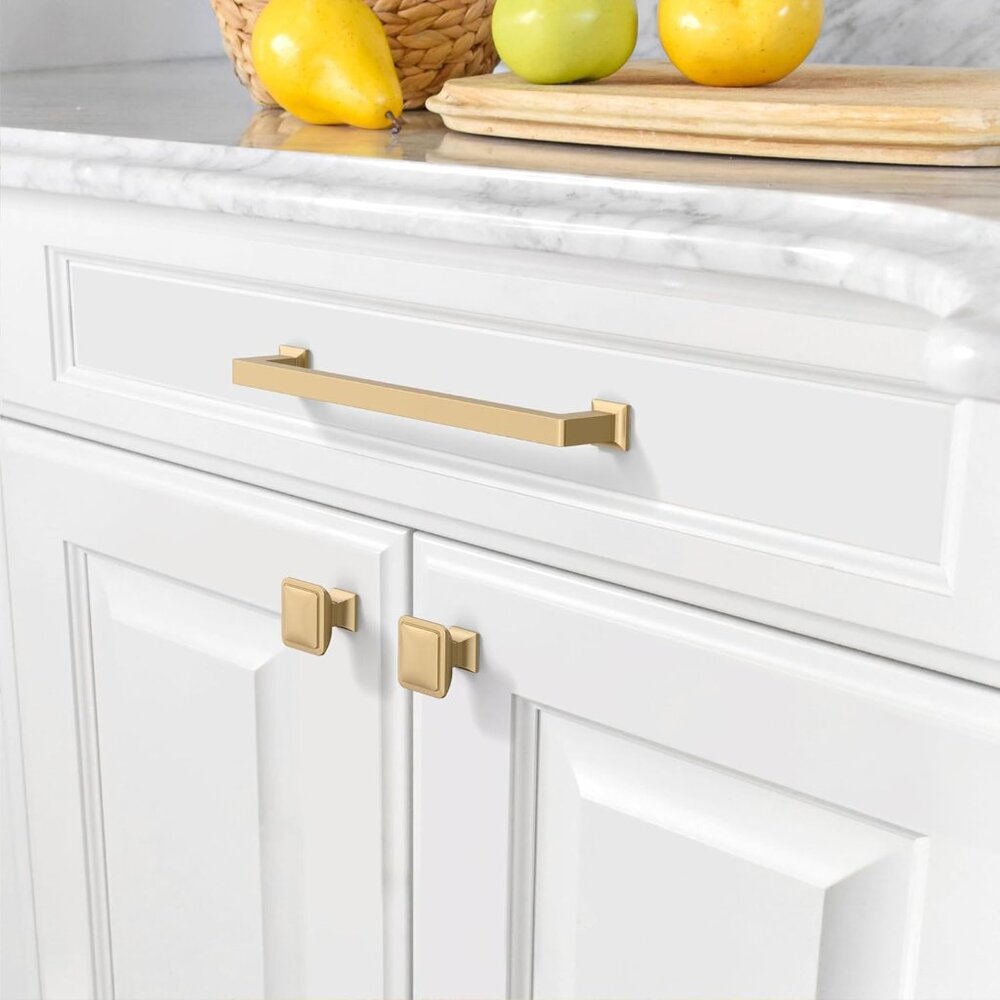 Amerdeco 10 Pack Champagne Bronze Cabinet Pulls 7 Inch